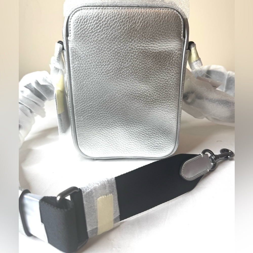 Coach Stanton Crossbody Silver Metallic Men's Bags NWT - Picture 13 of 15